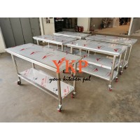 Stainless Steel Table with Wheels for Factory Stainless Steel Table with Wheels for Factory